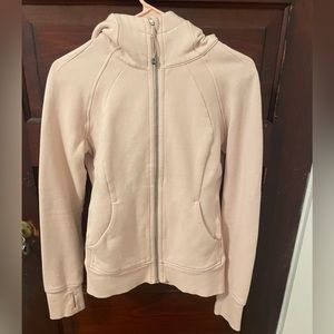 Pink LuluLemon Scuba Full Zip Hoodie